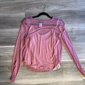 Vici mesh top with tank top